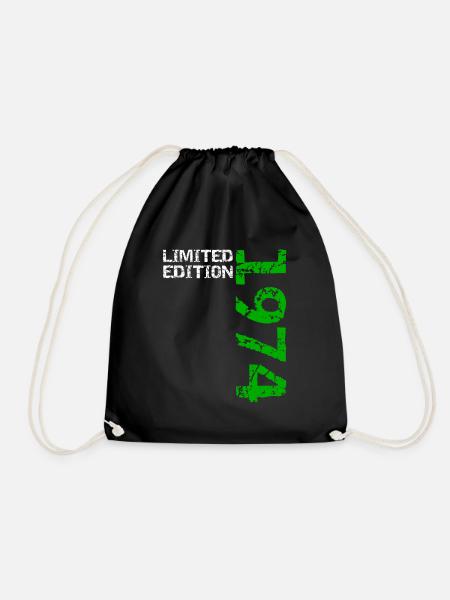 1974 Limited Edition Geburtstag Geschenk Frau Mann - Turnbeutel - Schwarz