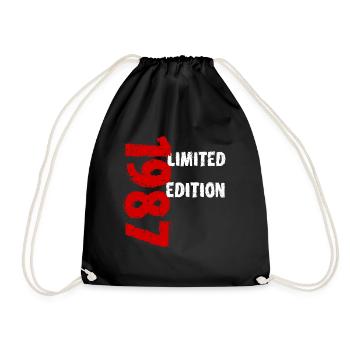 1987 édition limitée anniversaire cadeau femme mari - Sac de sport léger - noir - Devant