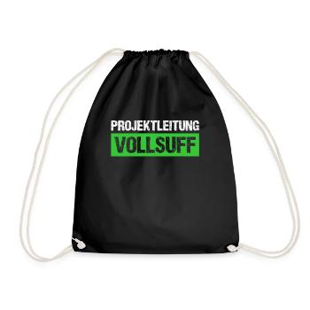 Bier Saufen Shirt Damen Herren Feiern Partnerlook - Turnbeutel - Schwarz - Vorne