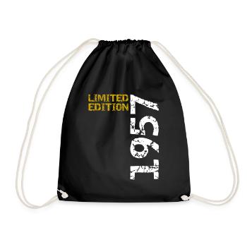 1957 édition limitée anniversaire cadeau femme mari - Sac de sport léger - noir - Devant