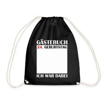 24e anniversaire femmes 24 ans hommes cadeau - Sac de sport léger - noir - Devant