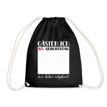 65e anniversaire femmes 65 ans hommes cadeau - Sac de sport léger - noir - Devant