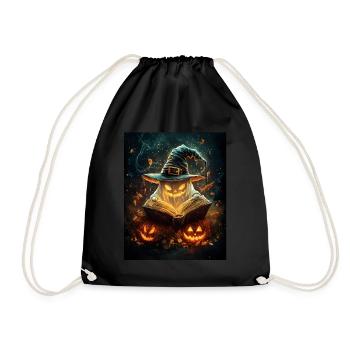 Cadeau d’Halloween Femmes Hommes Enfants Décoration - Sac de sport léger - noir - Devant