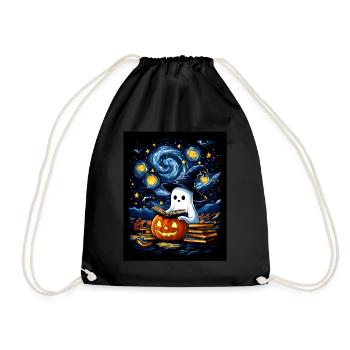 Cadeau d’Halloween Femmes Hommes Enfants Décoration - Sac de sport léger - noir - Devant