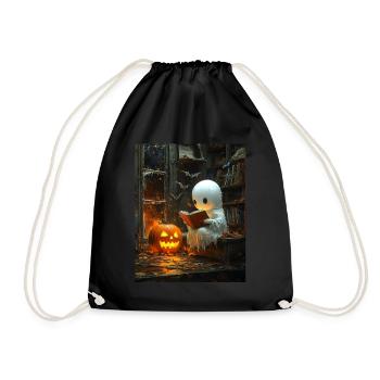 Cadeau d’Halloween Femmes Hommes Enfants Décoration - Sac de sport léger - noir - Devant
