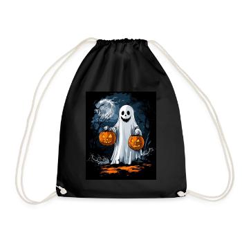 Cadeau d’Halloween Femmes Hommes Enfants Décoration - Sac de sport léger - noir - Devant