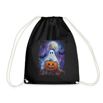 Cadeau d’Halloween Femmes Hommes Enfants Décoration - Sac de sport léger - noir - Devant