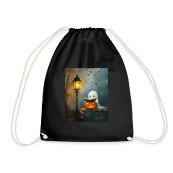 Cadeau d’Halloween Femmes Hommes Enfants Décoration - Sac de sport léger - noir - Devant