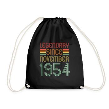 Légendaire depuis novembre 1954, Rétro, Anniversaire - Sac de sport léger - noir - Devant