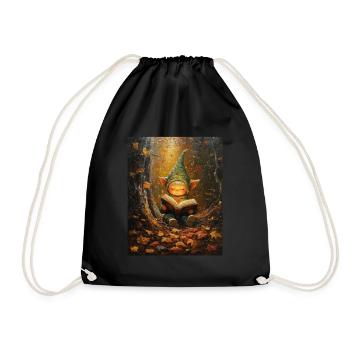 Christmas Elf Women Men Children Christmas - Drawstring Bag - black - Front