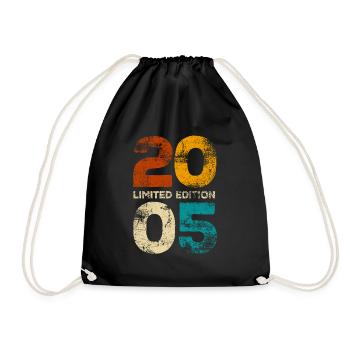 Millésime 2005 Edition Limitée - Cadeau d’anniversaire - Sac de sport léger - noir - Devant