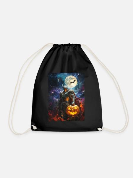 Halloween Geschenk Frauen Ritter Männer Kinder - Turnbeutel - Schwarz