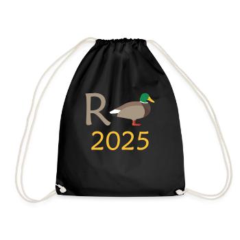 Canard Pension 2025 Pension Retraite Grand-père Mamie Retraité - Sac de sport léger - noir - Devant