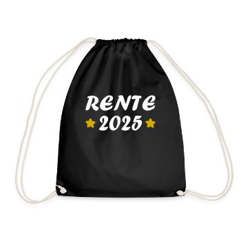 Pension 2025 Cadeau Pension 2025 Retraite Papy Mamie - Sac de sport léger - noir - Devant