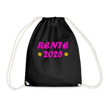 Pension 2025 Cadeau Pension 2025 Retraite Papy Mamie - Sac de sport léger - noir - Devant