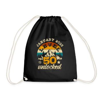 Janvier 2025 Niveau 50 débloqué - Joueur - Naissance - Sac de sport léger - noir - Devant