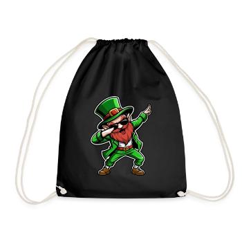 Dabbing Leprechaun - Saint-Patrick - Irlande - Sac de sport léger - noir - Devant