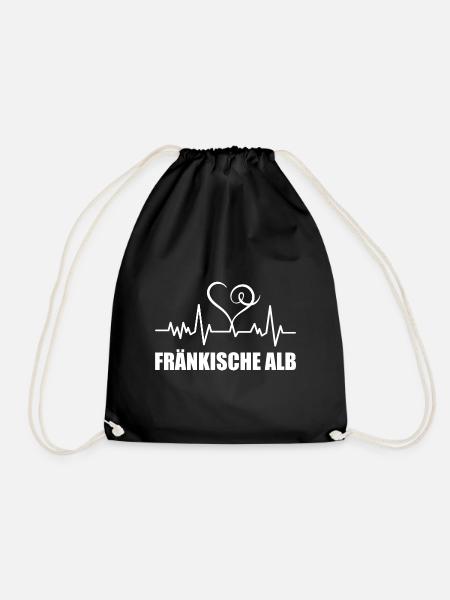 Heartbeat Fränkische Alb - Turnbeutel - Schwarz