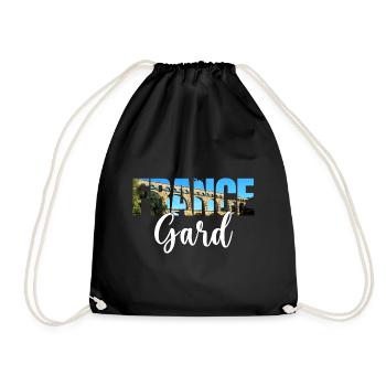 Souvenir Voyage Gard France - Drawstring Bag - black - Front