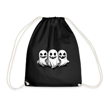 Ghosts Halloween Ghost - Drawstring Bag - black - Front
