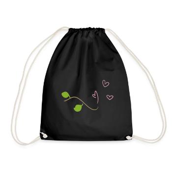Symbole de branche Heart Tree Natural Stick Leaf - Sac de sport léger - noir - Devant