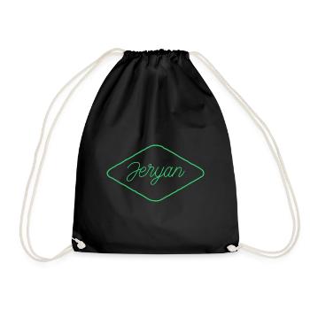 Jeryan Design en vert - Sac de sport léger - noir - Devant