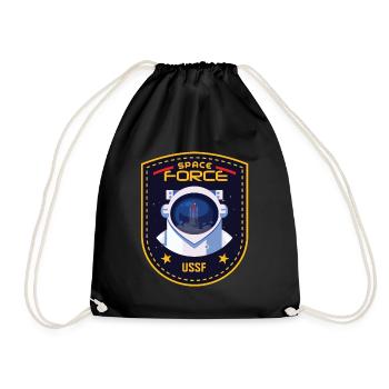 USSF: United States Space Force - Drawstring Bag - black - Front