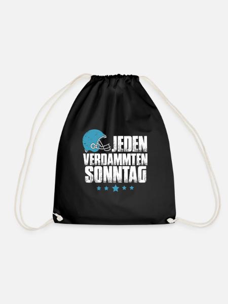 Football Jeden Verdammten Sonntag - Turnbeutel - Schwarz