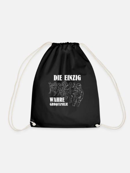 Police extended family - Drawstring Bag - black