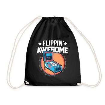 Flipball Chemise pour hommes Flippin ' Awesome Flipping - Sac de sport léger - noir - Devant