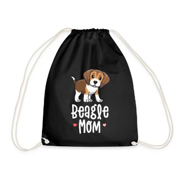 Beagle Maman Chien Mama Chemises Pour Femmes Cadeau Pour - Sac de sport léger - noir - Devant