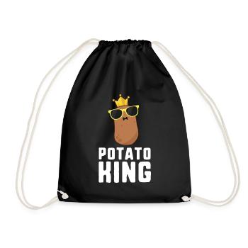 Pommes de terre king shirt pommes de terre pour hommes garçons - Sac de sport léger - noir - Devant