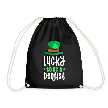 Chanceux d’être un dentiste St Patricks Day Shamrock - Sac de sport léger - noir - Devant