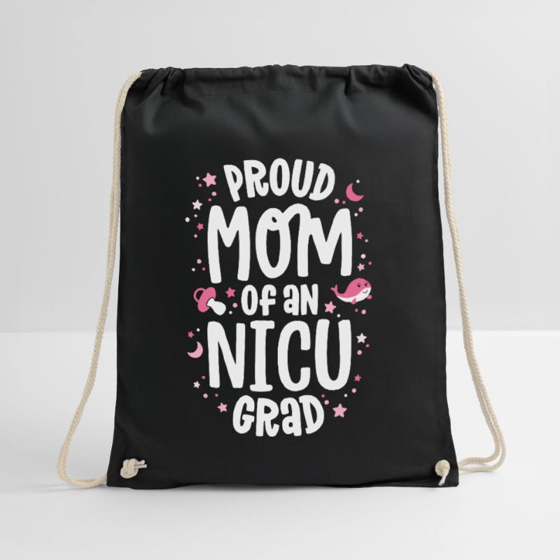 Stolze Mutter einer NICU-Absolventin NICU Grad Mutter Turnbeutel