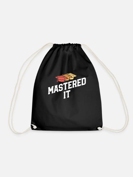 Mastered It Masters Degree Graduation Ceremony - Drawstring Bag - black