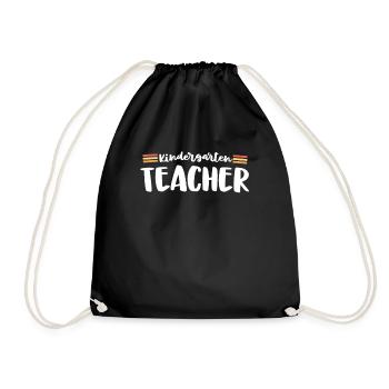 Retro Kindergarten Teacher Kinder Crew 70s Retour - Sac de sport léger - noir - Devant