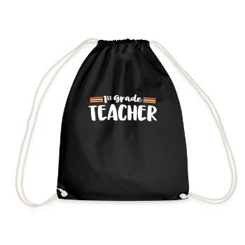 Enseignant rétro de 1ère année Première correspondance des années 70 Retour - Sac de sport léger - noir - Devant