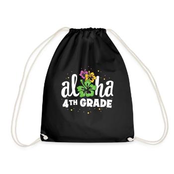 Aloha 4th Grade Fourth Teacher Premier jour Retour à - Sac de sport léger - noir - Devant