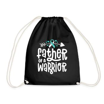 Père d’une famille de cancer du col de l’utérus sarcelle guerrière - Sac de sport léger - noir - Devant