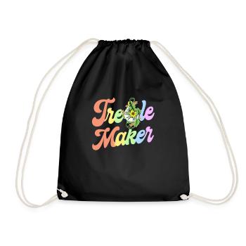 Treble Maker Funny Musician Gift Music Teacher - Drawstring Bag - black - Front