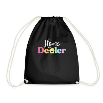Accueil Concessionnaire Drôle Agent Immobilier Cadeau Ouvert - Sac de sport léger - noir - Devant