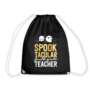 École de jumelage d’Halloween d’enseignant de 4e année - Sac de sport léger - noir - Devant
