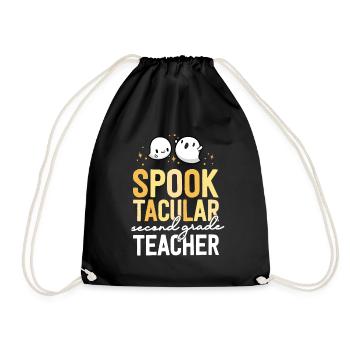 École de jumelage d’Halloween d’enseignant de 2e année - Sac de sport léger - noir - Devant