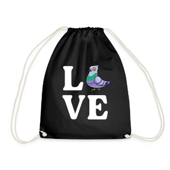 Pigeon Lover Bird Watcher Propriétaire Ornithologue - Sac de sport léger - noir - Devant