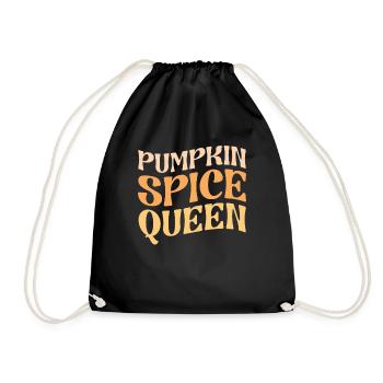 Citrouille Spice Queen PSL Coffee Lover Retro Fall - Sac de sport léger - noir - Devant