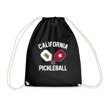 California Pickleball Team Los Angeles Pickle - Drawstring Bag - black - Front