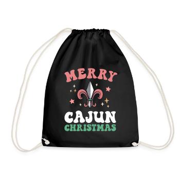 Frohe Cajun Weihnachten Süd-Louisiana Weihnachten Neu - Turnbeutel - Schwarz - Vorne