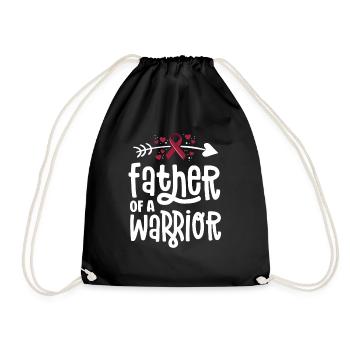 Father Of A Warrior Vascular Malformation - Drawstring Bag - black - Front