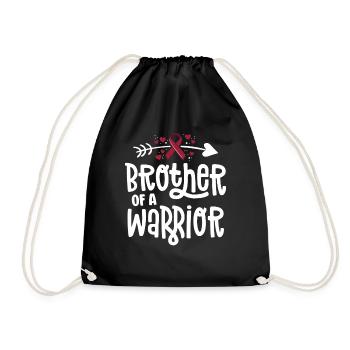 Brother Of A Warrior Vascular Malformation - Drawstring Bag - black - Front