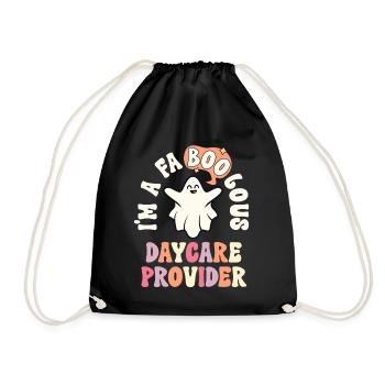Faboolous Garderie Provider Halloween Nanny Child - Sac de sport léger - noir - Devant